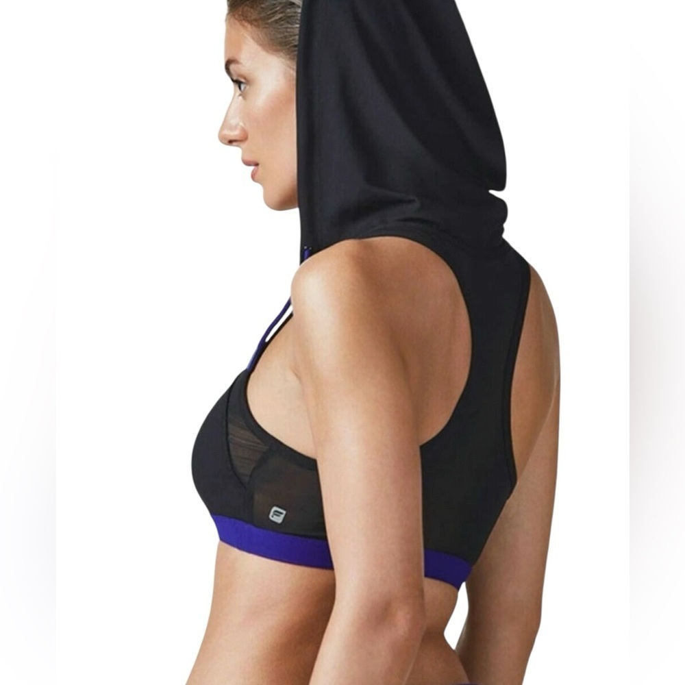 NEW Fabletics Bryant Hooded Racerback Sports Bra
